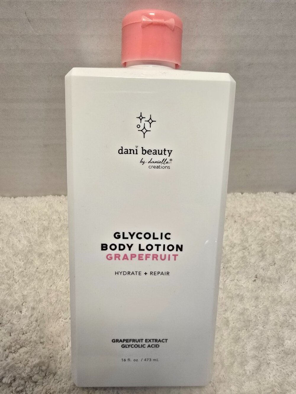 Dani Beauty Glycolic Body Lotion Grapefruit 16 oz - Exfoliate & Hydrate